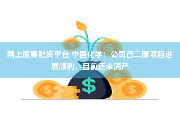 网上股票配资平台 中国化学：公司己二腈项目进展顺利，目前还未满产