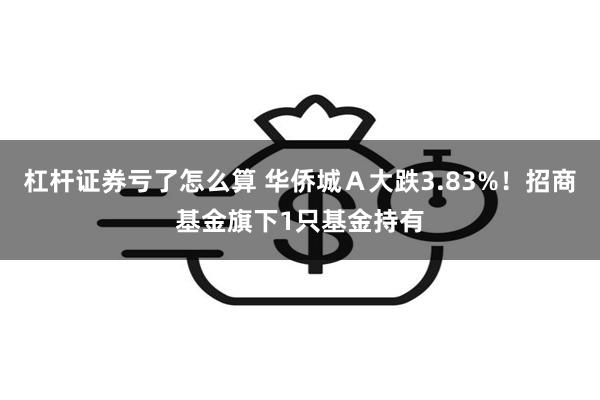 杠杆证券亏了怎么算 华侨城Ａ大跌3.83%！招商基金旗下1只基金持有